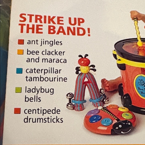 Parents Magazine Bee Bop Band Drum Full of Instruments - Picture 14 of 16